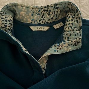Orvis signature Print Trim Pullover